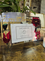 Hand Painted 90th Birthday Gift Photo Frame: Landscape Flowers