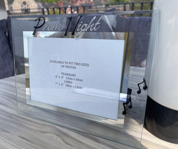 Prom Night Gift Photo Frame: Land Blk/Sil