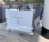 Prom Night Gift Photo Frame: Land Blk/Sil