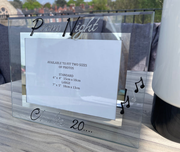 Prom Night Gift Photo Frame: Land Blk/Sil