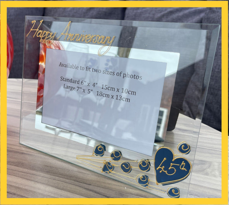 45th Wedding Anniversary Gift Photo: Frame Landscape (Flower)