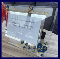 45th Wedding Anniversary Gift Photo: Frame Landscape (Flower)