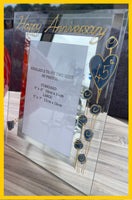 45th Wedding Anniversary Gift Photo: Frame Portrait (Flower)