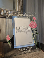 Great Granddaughters Photo Frame: Portrait (Rose)