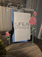 Great Grandma Photo Frame: Portrait (Rose)