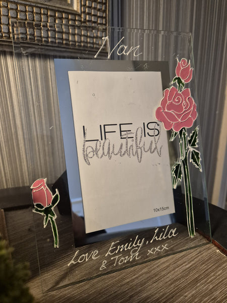 Nan Photo Frame: Portrait (Rose)