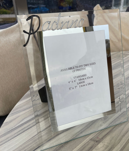 Padrino foto marco retrato - Godfather Photo Frame (Black/Silver)