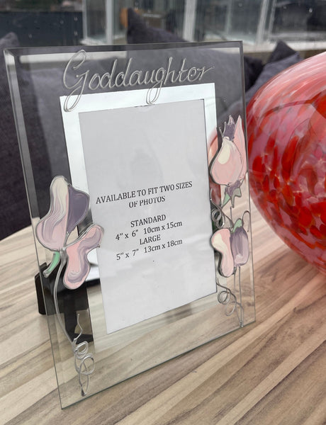 Goddaughter Design Gift Photo Frame: Portrait (Sweetpea)