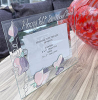 60th Birthday Gift Photo Frame: Landscape (Sweet Pea)