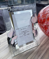 21st Birthday Gift Photo Frame: Portrait (Sweet Pea)