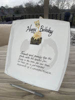 40th Birthday Gift Signature Plate: Square (Box)