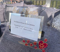 Bat Mitzvah Photo Frame Star: of David Landscape 2 Sizes