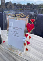 Quinceañera 15th Birthday Photo Frame: Portrait