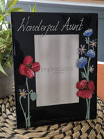 Wonderful Aunt Photo Frame: Portrait (Wildflower)