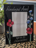 Wonderful Aunt Photo Frame: Portrait (Wildflower)
