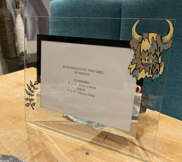 Highland Cow Photo Frame Landscape