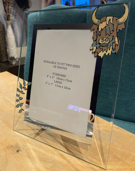 Highland Cow Photo Frame Portrait