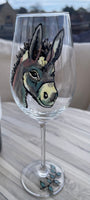 Donkey Gift Wine Glass