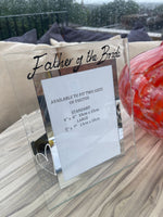 Father of the Bride Frame: Portrait (Hearts)