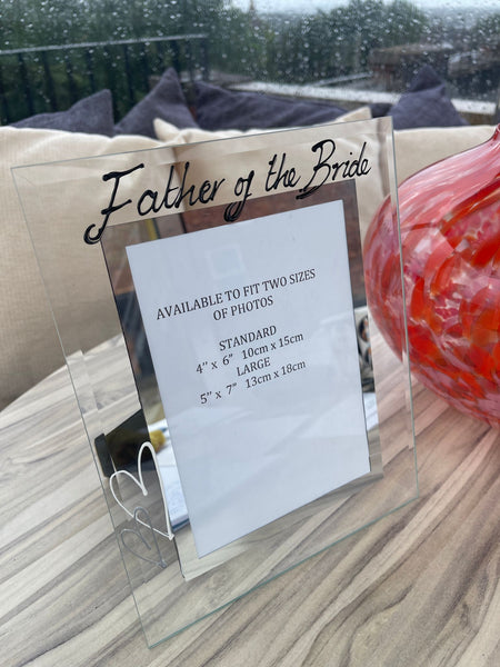 Father of the Bride Frame: Portrait (Hearts)