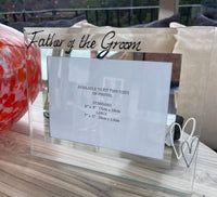 Father of the Groom Frame: Landscape (Hearts)