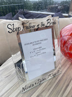 Step Father of the Bride Frame: Portrait (Hearts)