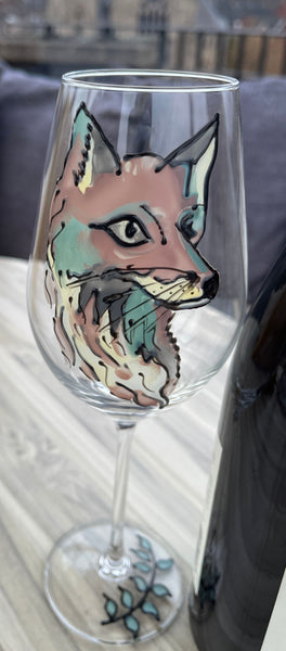 Wildlife Fox Gift Wine Glass