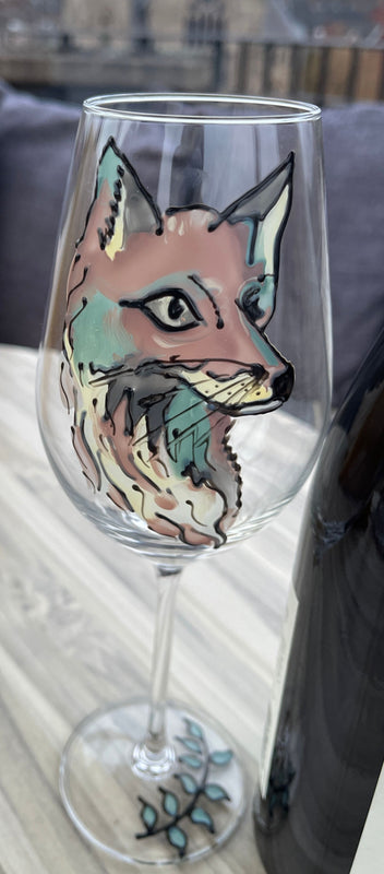 Wildlife Fox Gift Wine Glass