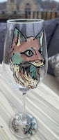 Wildlife Fox Gift Wine Glass