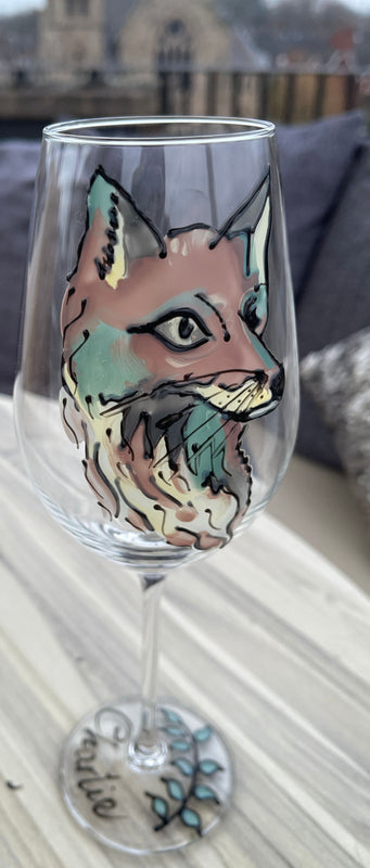 Wildlife Fox Gift Wine Glass