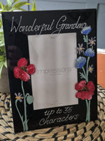 Wonderful Grandma Photo Frame: Portrait (Wildflower)