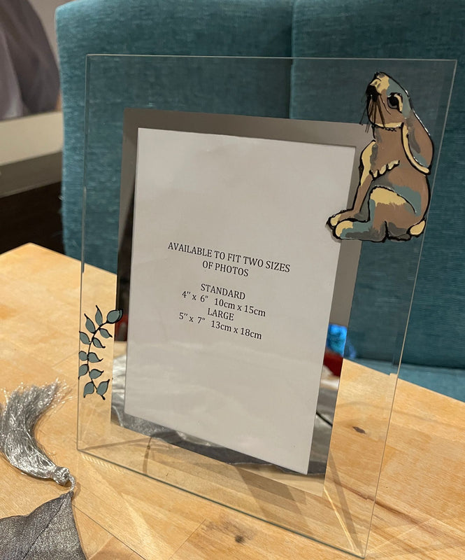 Moon Gazing Hare Photo Frame Portrait