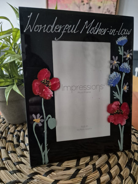 Wonderful Mother-In-law Photo Frame: Portrait (Wildflower)