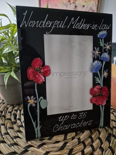 Wonderful Mother-In-law Photo Frame: Portrait (Wildflower)