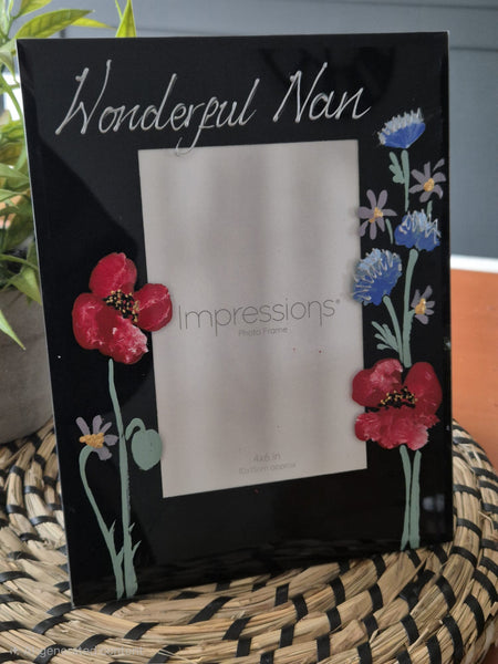 Wonderful Nan Photo Frame: Portrait (Wildflower)