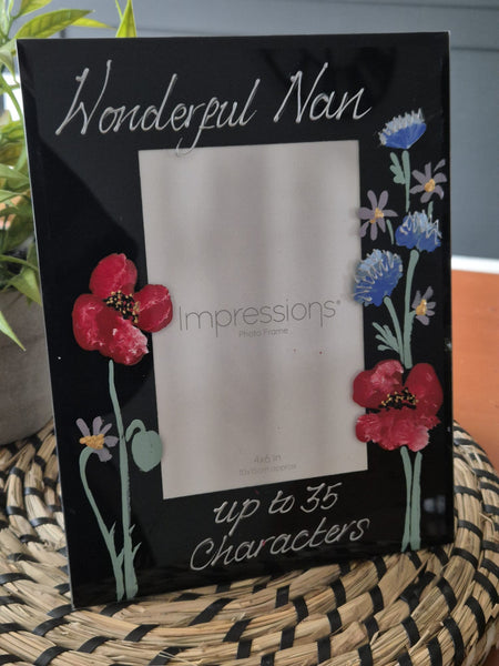 Wonderful Nan Photo Frame: Portrait (Wildflower)