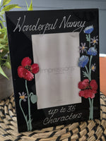 Wonderful Nanny Photo Frame: Portrait (Wildflower)