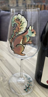 Wildlife Squirrel Gift Wine Glass