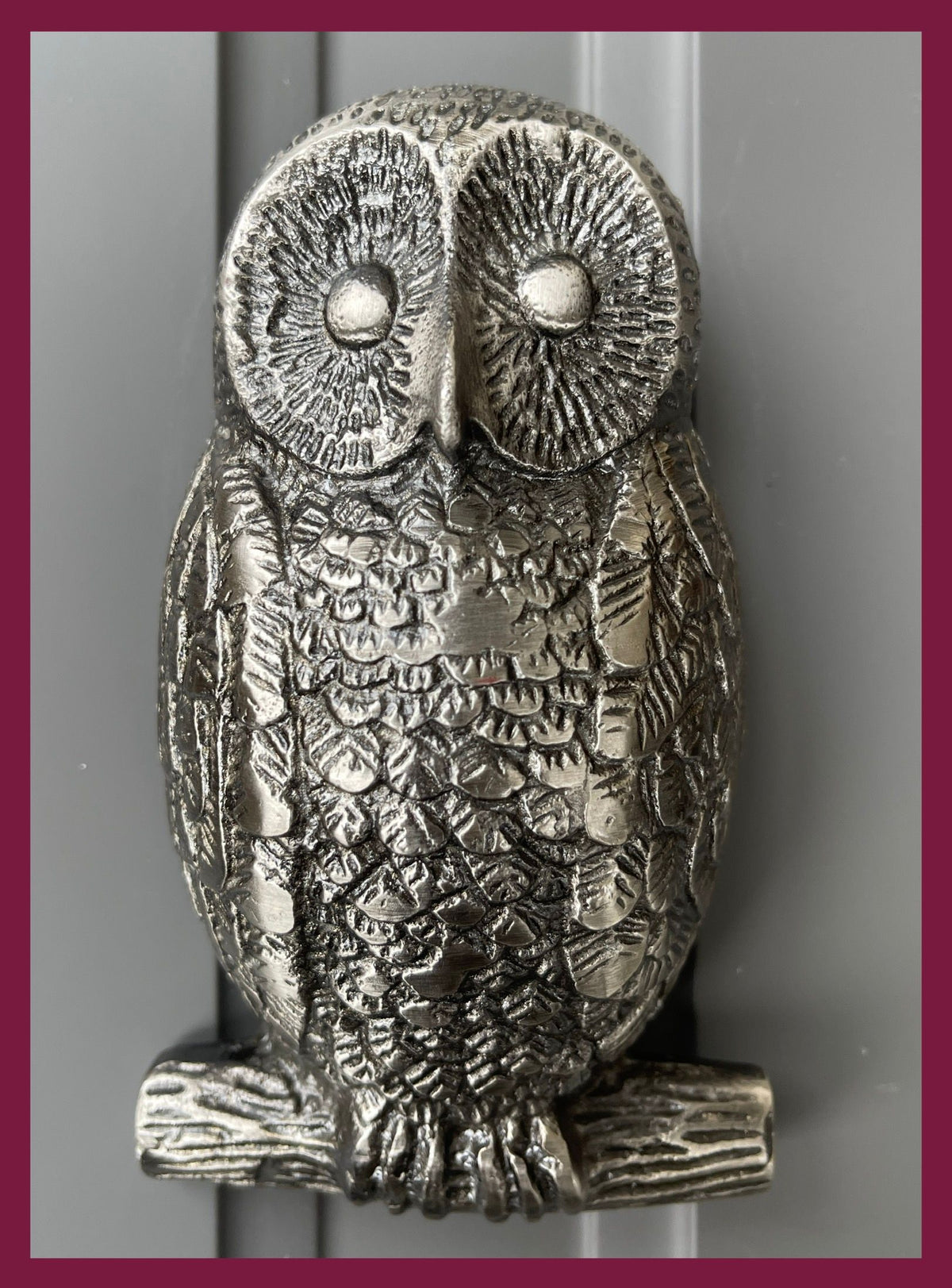 Gunmetal Owl Door Knocker