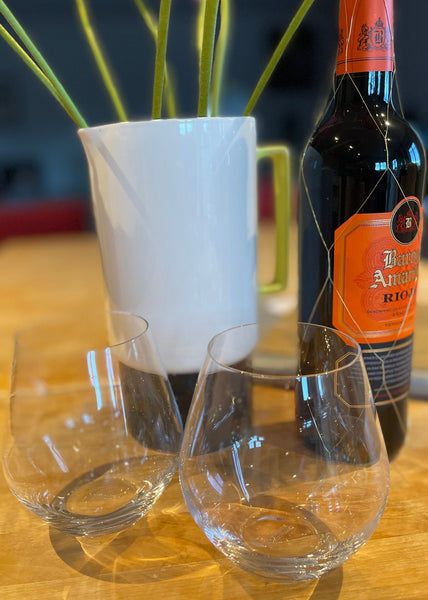 Stemless Wine Glass/Tumbler x 2