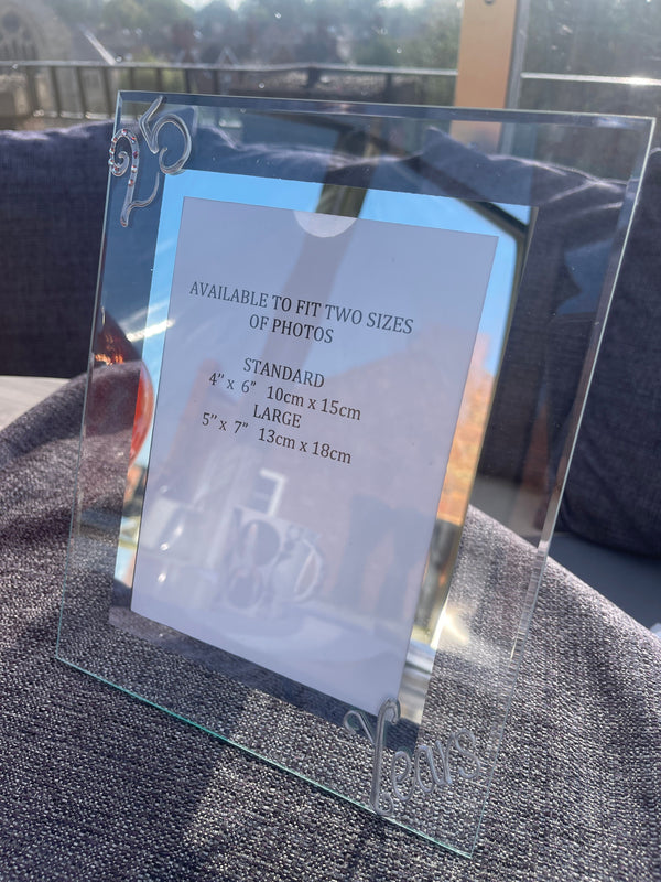 25 Years Wedding Anniversary Gift : Photo Frame Port (Crystalled)