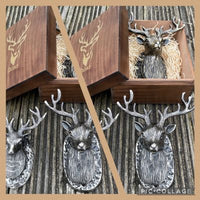 Supersize Highland Stag Door Knocker (Antique Brass)