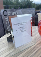 Special Couple Gift Photo: Frame Portrait (Black & Silver)