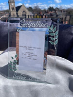 Godfather Gift Photo Frame Portrait: