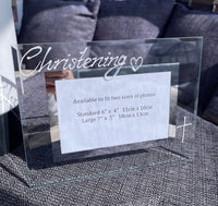 Christening Photo Frame: Landscape Frames