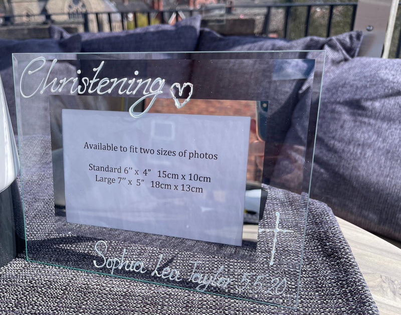 Christening Photo Frame: Landscape Frames