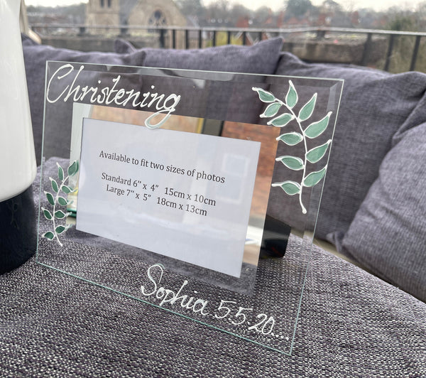 Christening Photo Frame: Landscape Frames