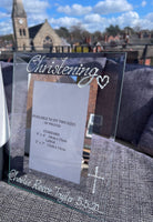 Christening Photo Frame Portrait