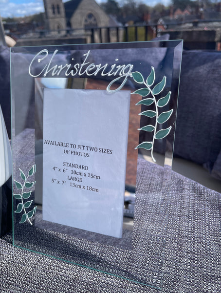 Christening Photo Frame Portrait
