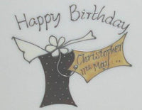 Personalised 60th Birthday Gift Plate: jSquare (Box)